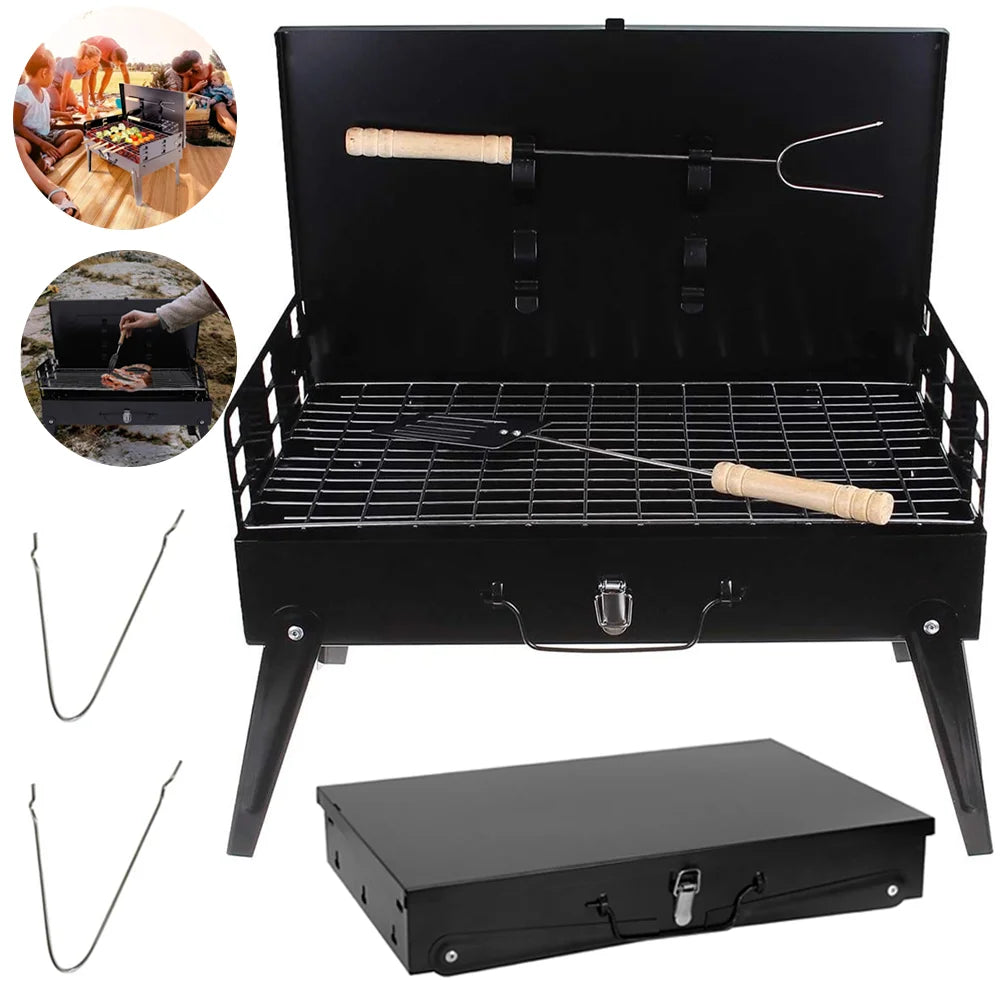 Outdoor Travel BBQ Grill – Compact, Foldable & Portable