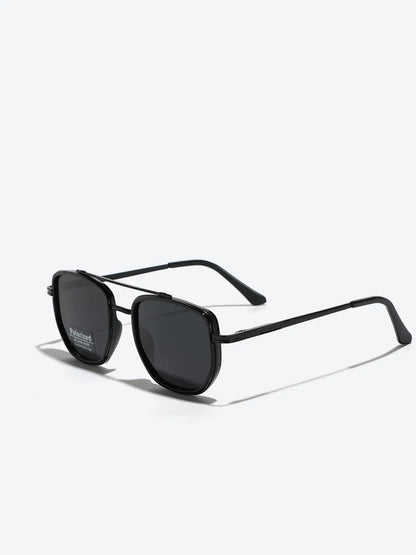 Summer 2025 Simple Sunglasses for Everyday Use, Summer Geometric Frame Double Beam Fashion Sunglasses, Travel Accessories, National Day Offers